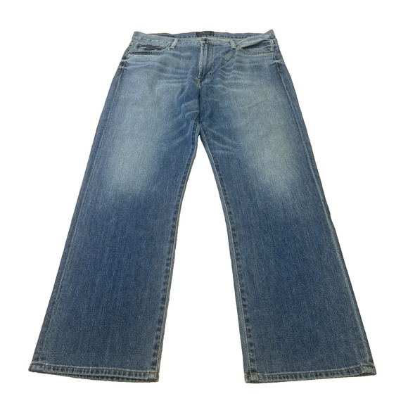 Lucky Brand 181 Jeans Relaxed Straight Blue Denim Men's 36X32 Y2K Retro Preppy - Picture 1 of 16